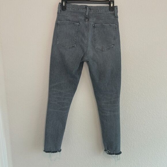 AGOLDE Nico High Rise Slim Jeans Gray Risk Sz 27 - Picture 4 of 10